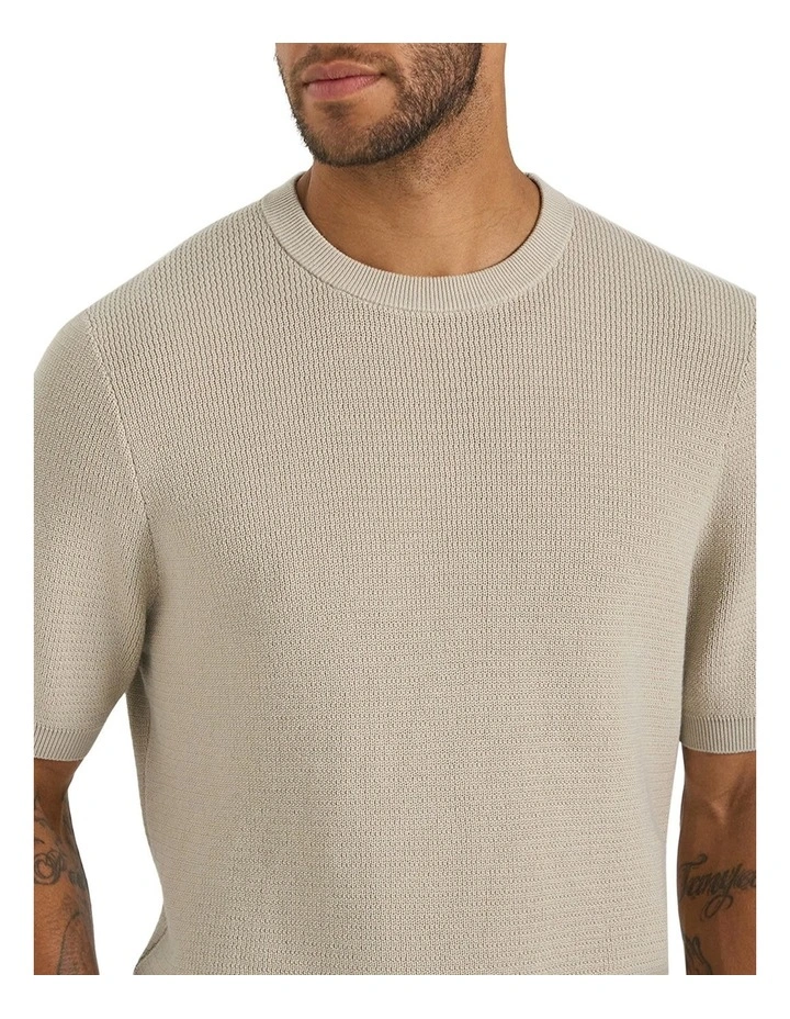 Jagger Knit Tee in Sand image 2
