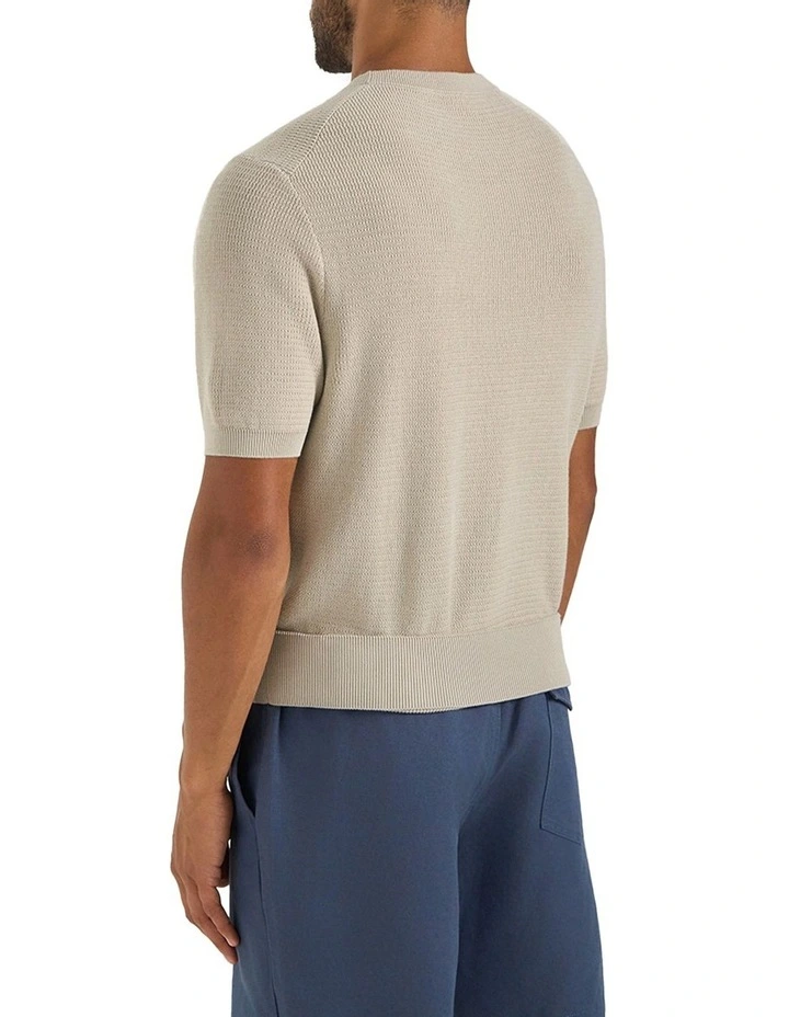 Jagger Knit Tee in Sand image 4