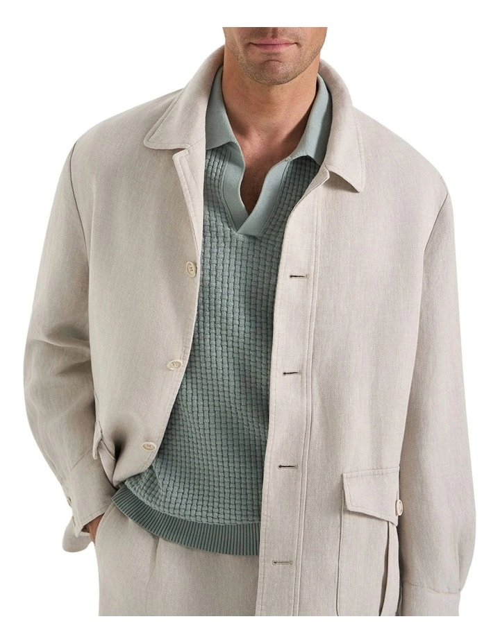 Burroughs Casual Jacket in Natural image 3