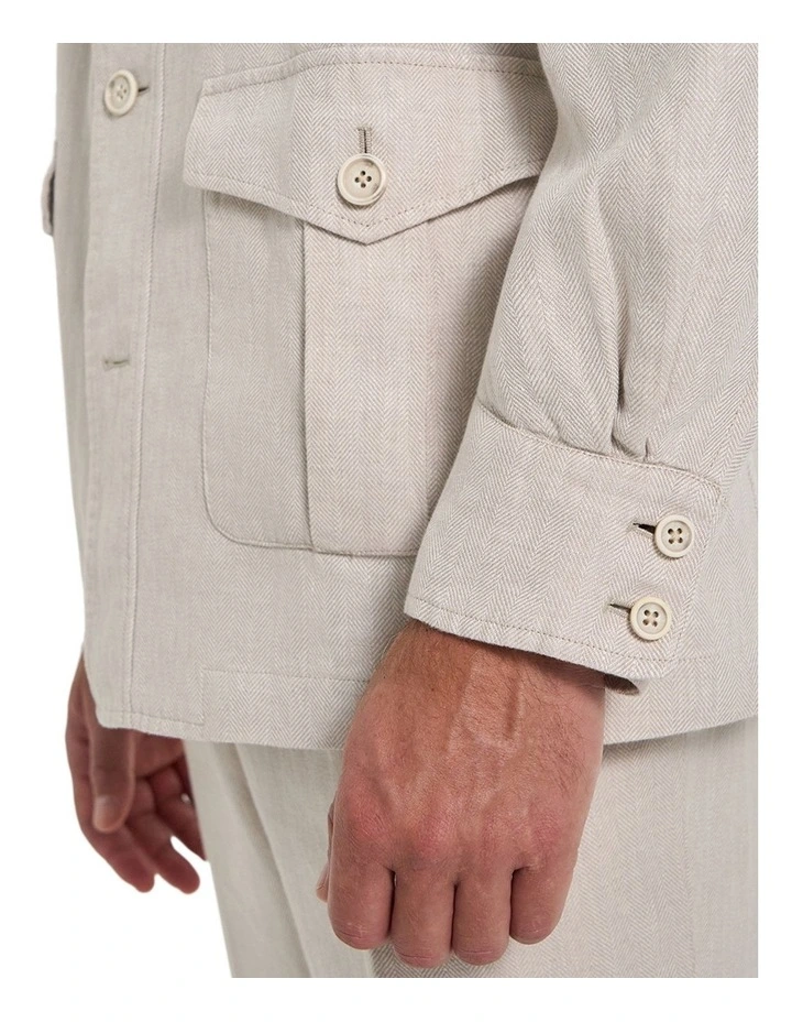 Burroughs Casual Jacket in Natural image 5