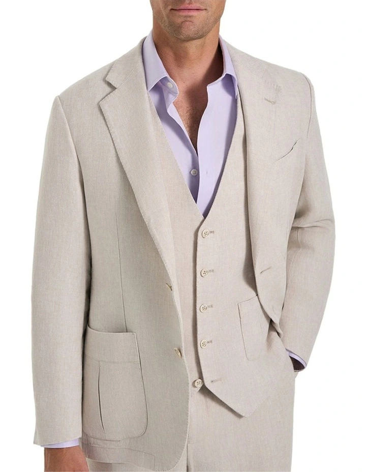 Burroughs Waistcoat in Natural image 1