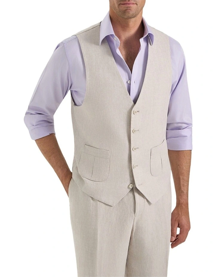 Burroughs Waistcoat in Natural image 3