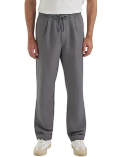 Byron Linen Cotton Pant in Light Grey