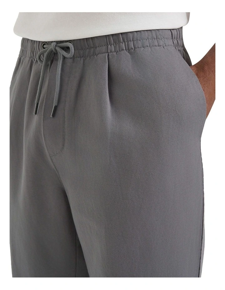 Byron Linen Cotton Pant in Light Grey image 3