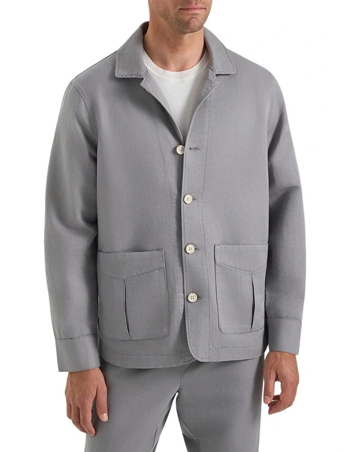 Byron Summer Jacket in Light Grey image 1