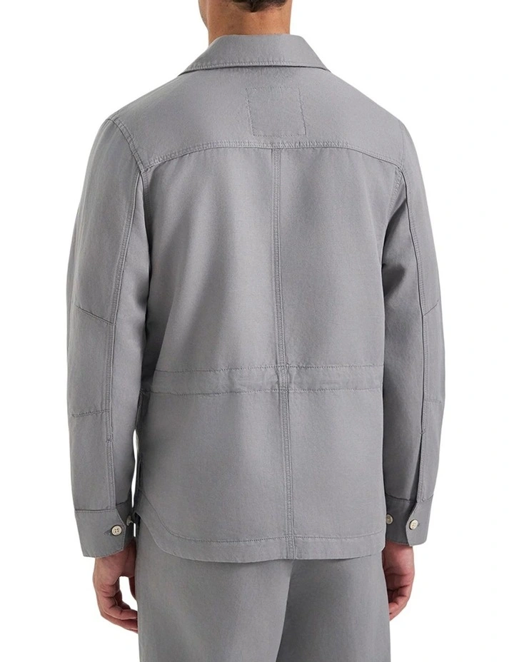 Byron Summer Jacket in Light Grey image 2