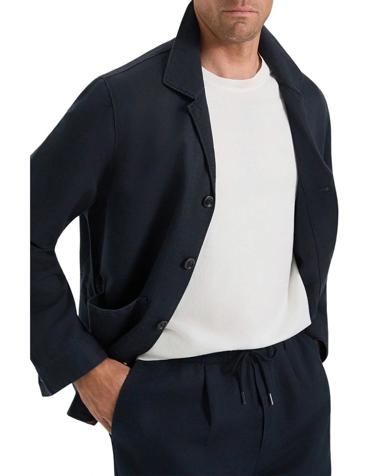 Byron Summer Jacket in Navy image 3