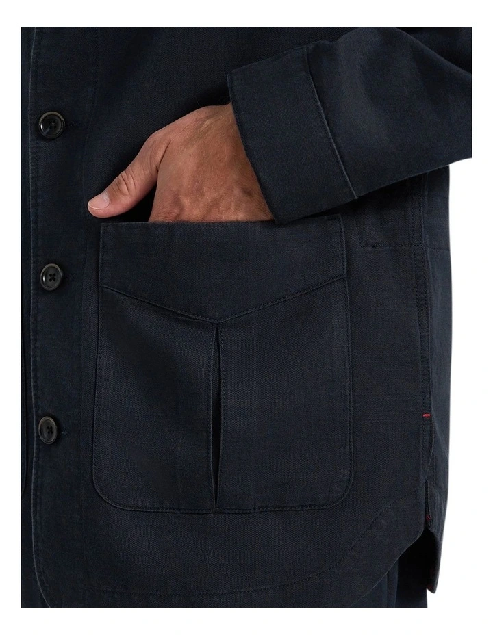 Byron Summer Jacket in Navy image 4