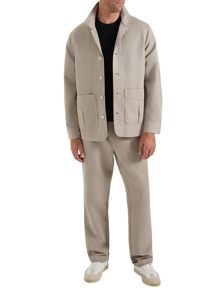 Byron Summer Jacket in Stone image 6