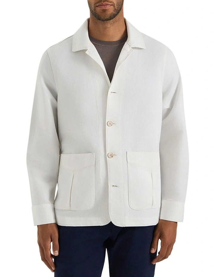 Byron Summer Jacket in White image 1