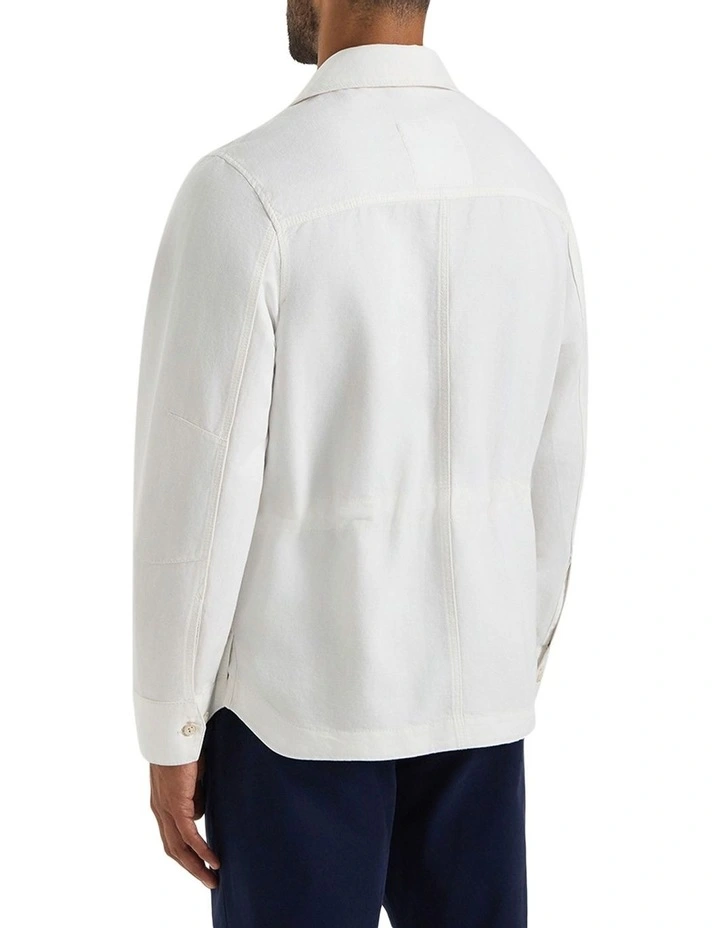Byron Summer Jacket in White image 2