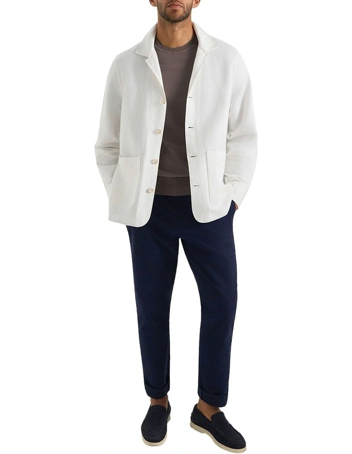 Byron Summer Jacket in White image 6
