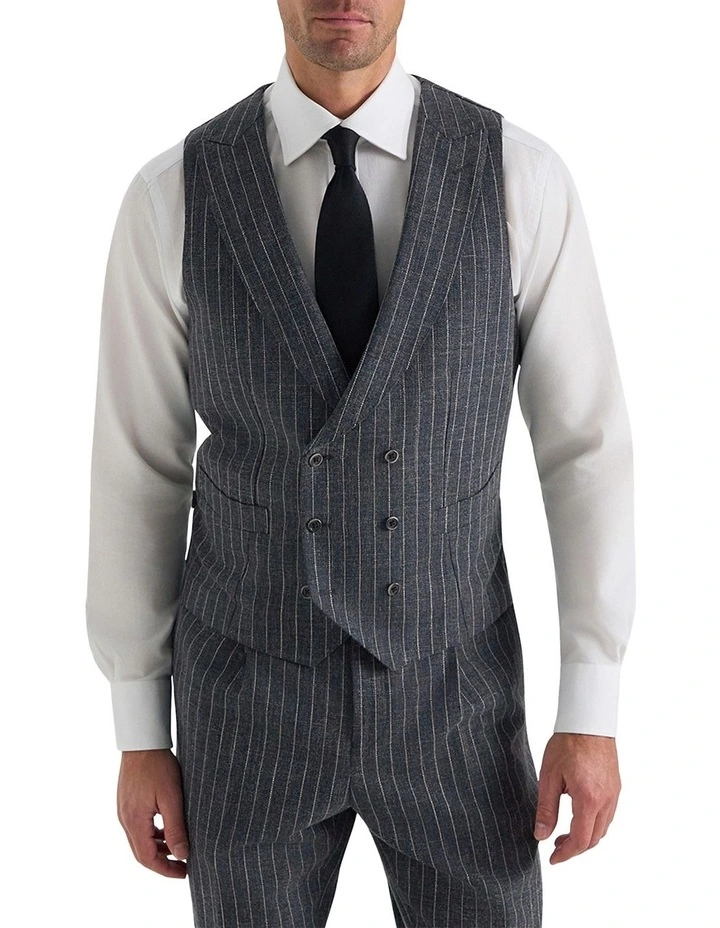 Corleone Waistcoat in Black White image 1