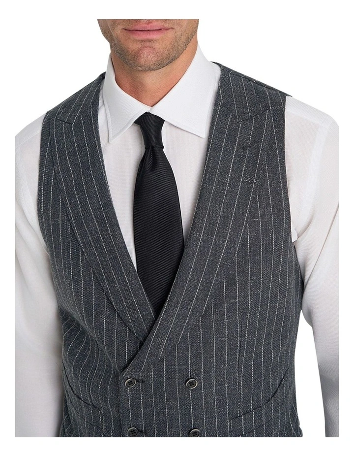 Corleone Waistcoat in Black White image 3