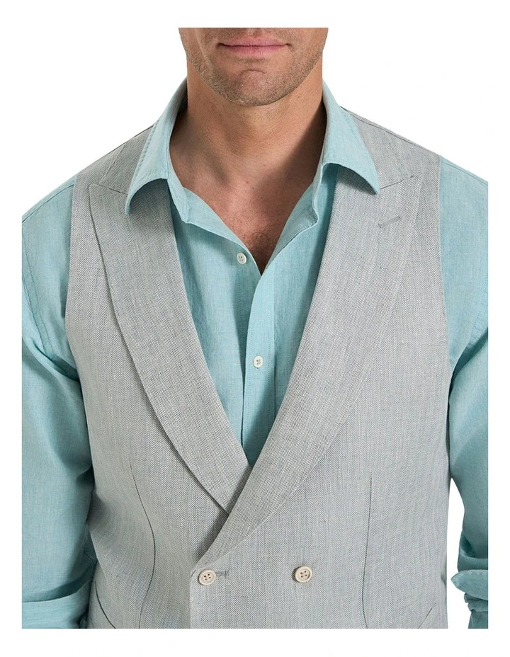 Faulkner Waistcoat in Seagrass image 3