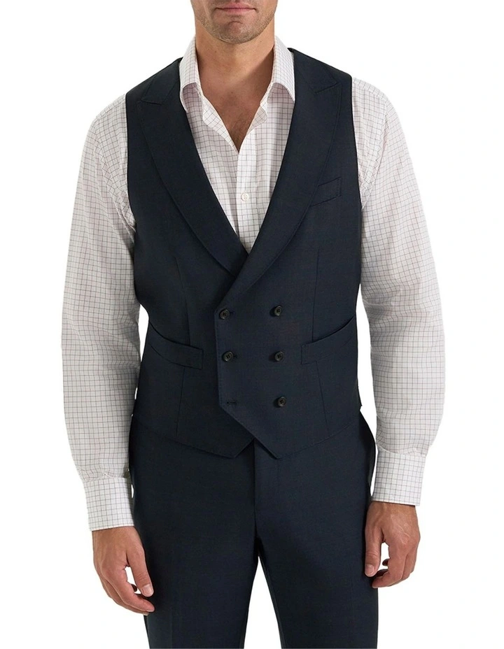 Woolston Waistcoat in Navy image 1