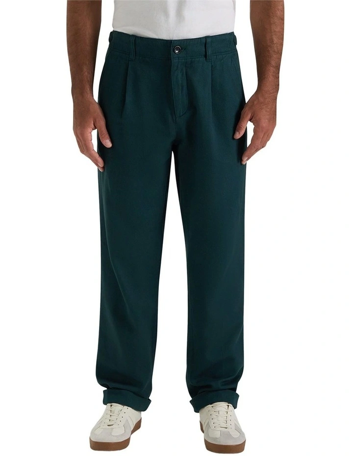 Marlon Side Tab Chino Pant in Alpine Green image 1