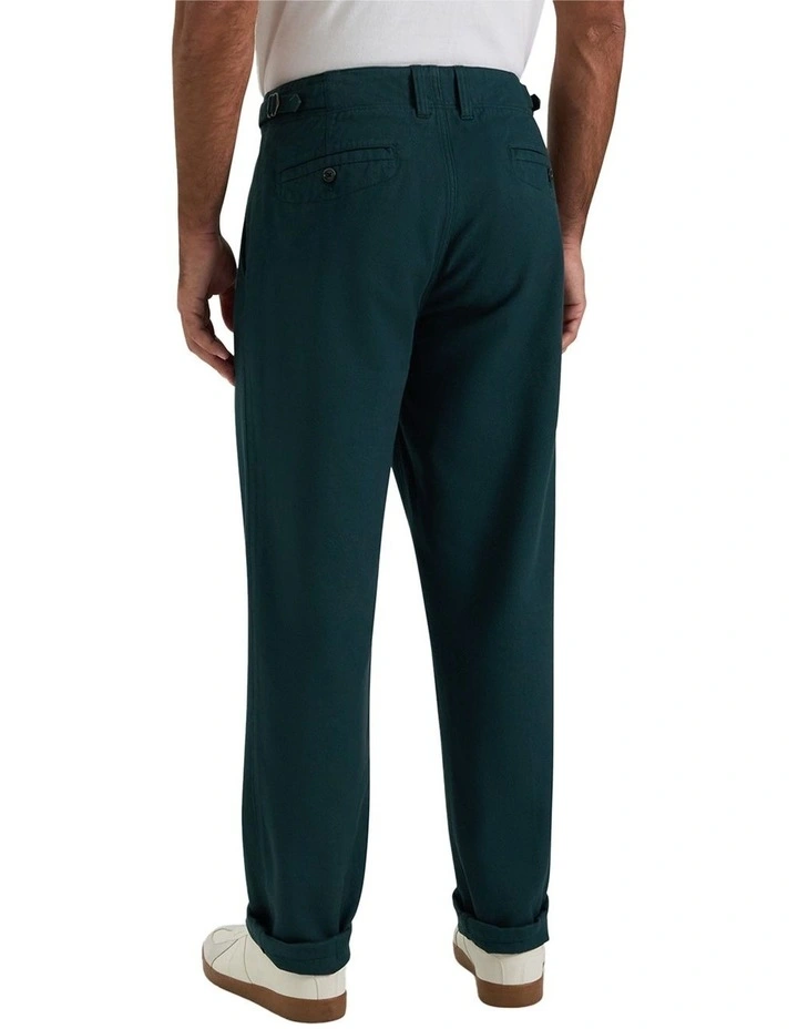Marlon Side Tab Chino Pant in Alpine Green image 2