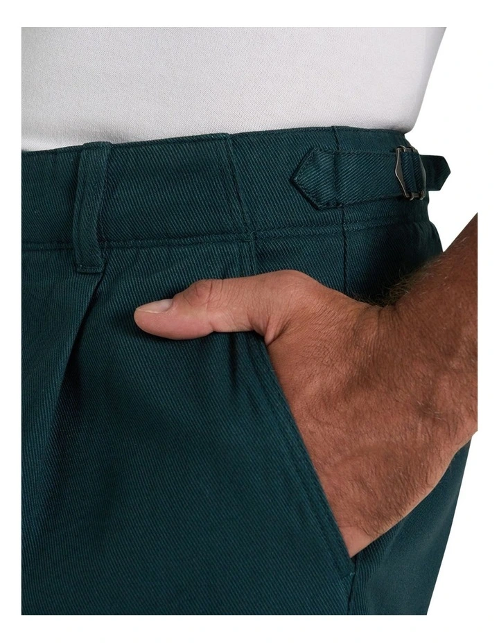 Marlon Side Tab Chino Pant in Alpine Green image 3