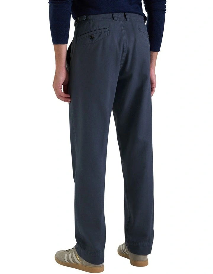 Marlon Side Tab Chino in Denim image 2