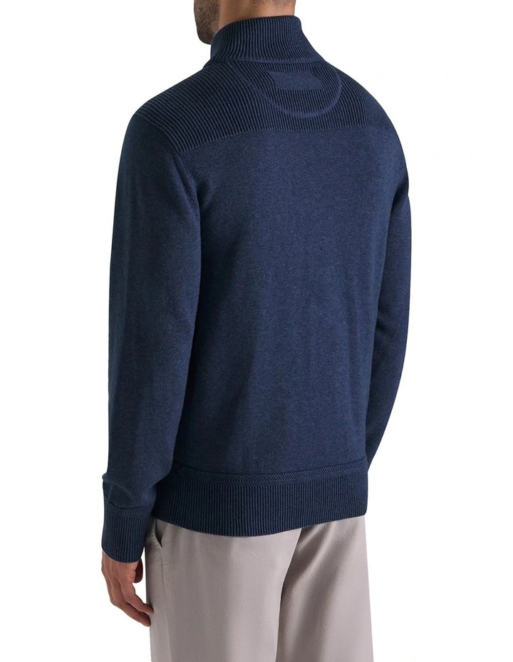 Perry Half-Zip in Indigo Blue image 3
