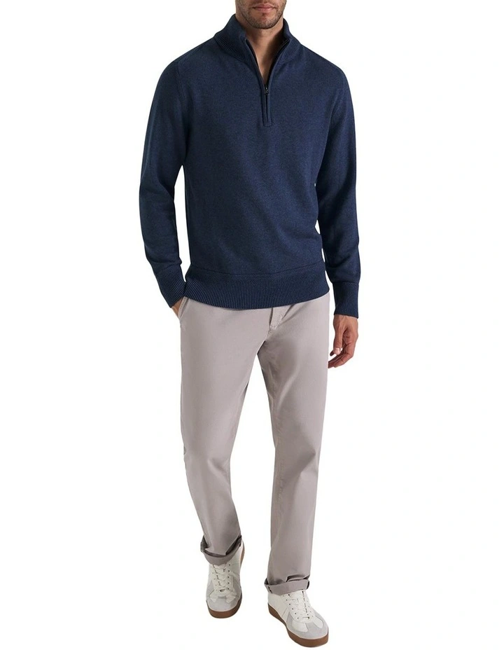 Perry Half-Zip in Indigo Blue image 5