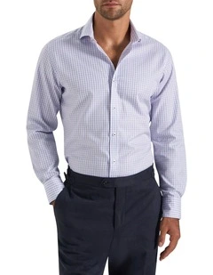 Quinn Shirt in Lilac Navy