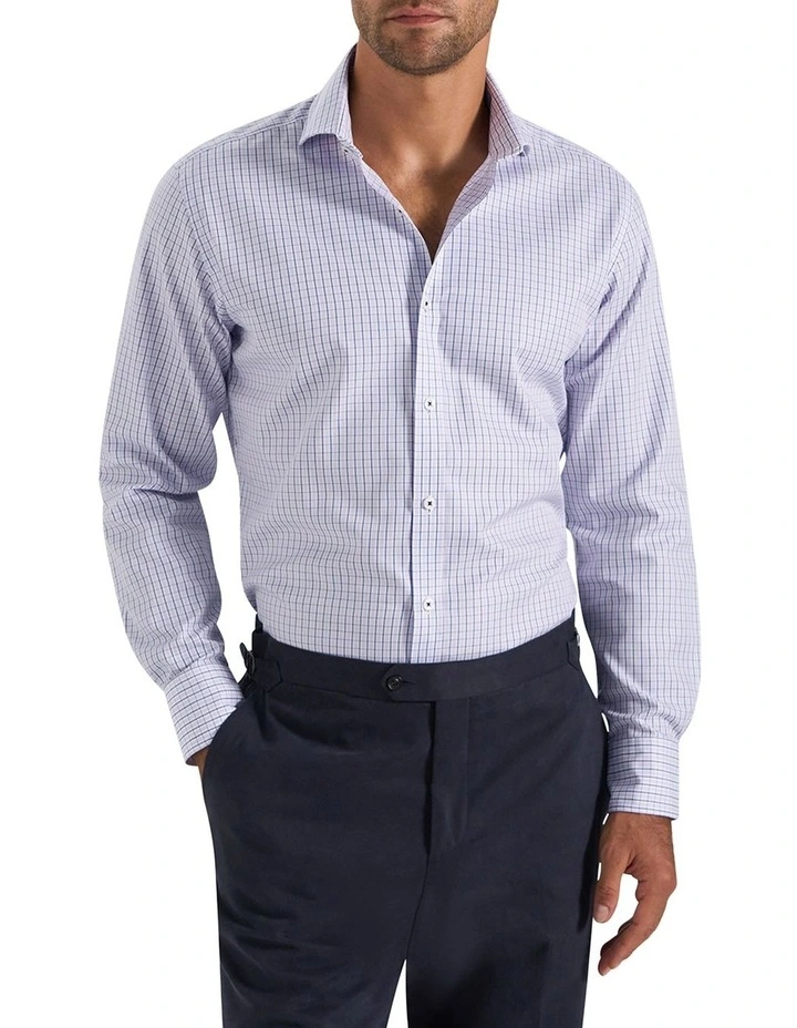 Quinn Shirt in Lilac Navy image 1