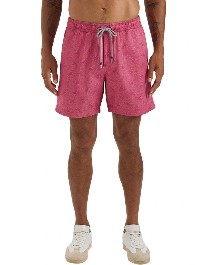 Saleccio Swim Shorts in Sunset Washed Red image 1