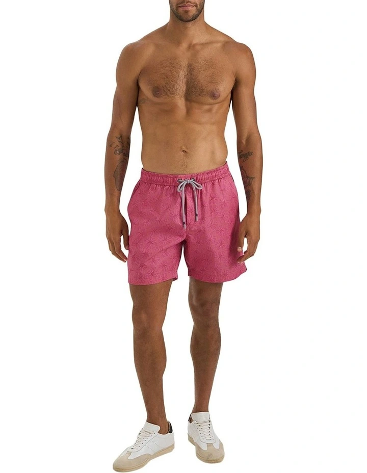 Saleccio Swim Shorts in Sunset Washed Red image 3