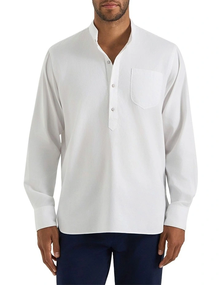 Valencia Textured Shirt in White image 1