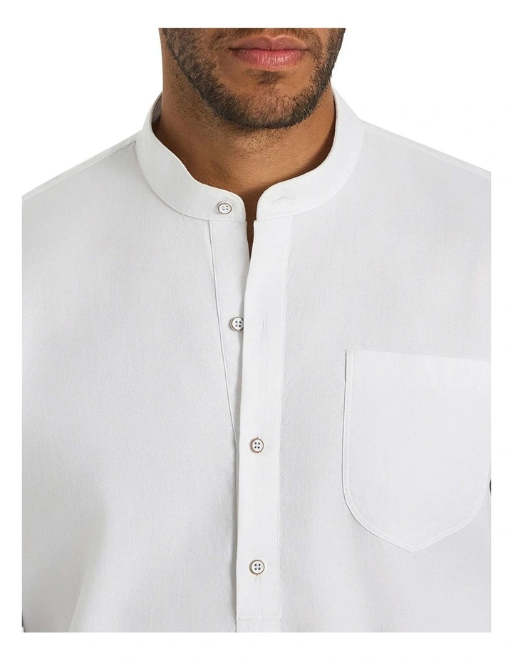 Valencia Textured Shirt in White image 4