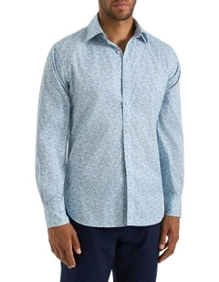 Brasco Printed Shirt in Blue White