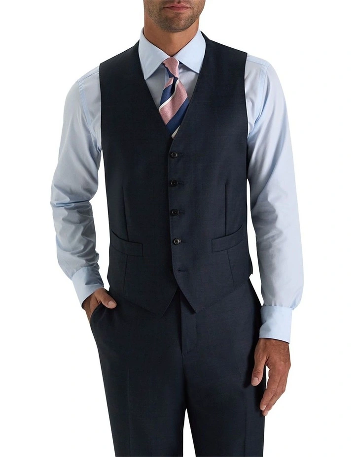 Lazenby Waistcoat in Navy image 1