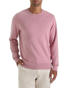 Wester Crew Knit in Indigo Melange