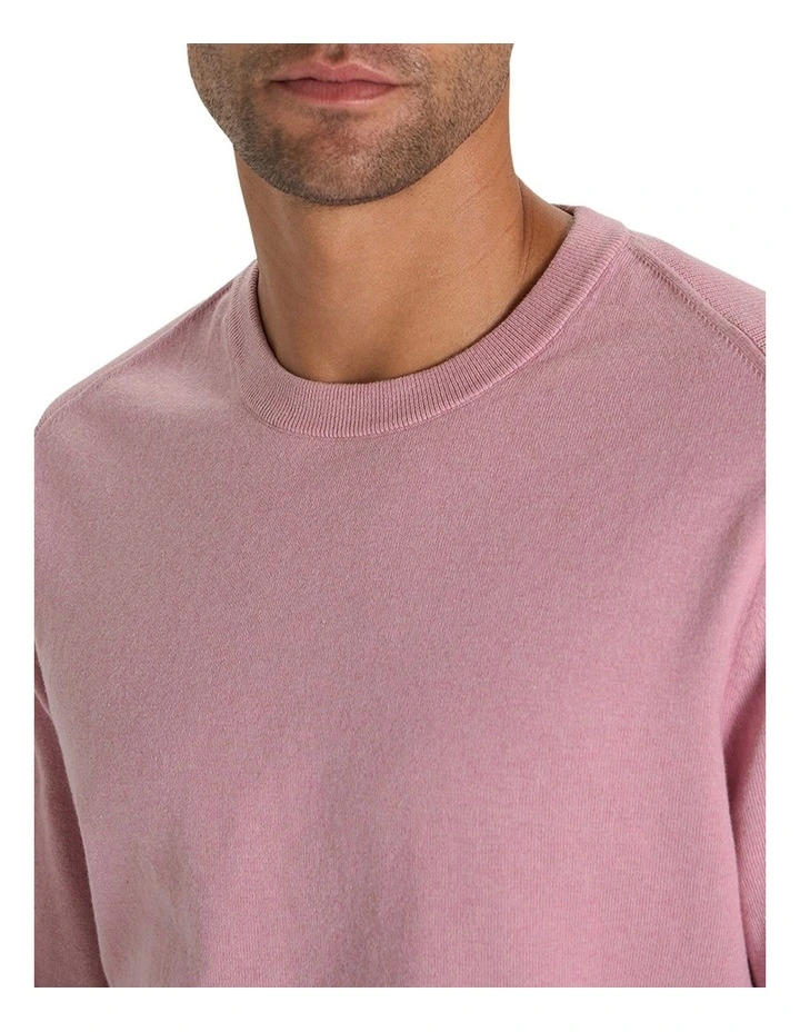 Wester Crew Knit in Indigo Melange image 3