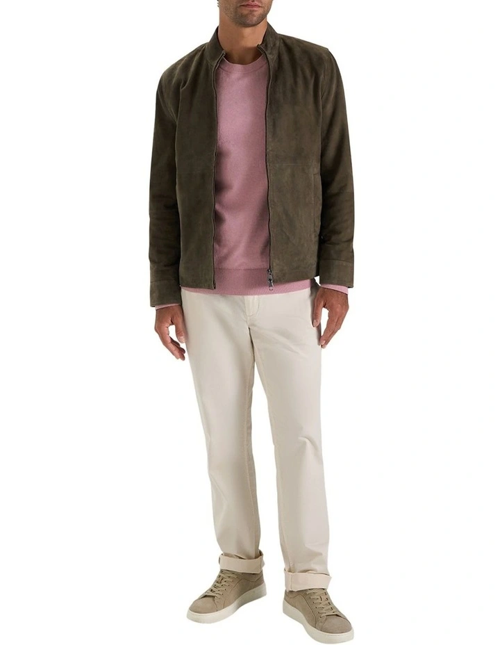 Wester Crew Knit in Indigo Melange image 5