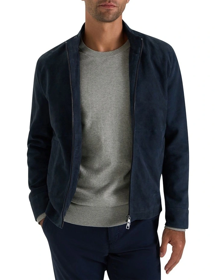 Wester Crew Knit in Light Grey Melange image 4