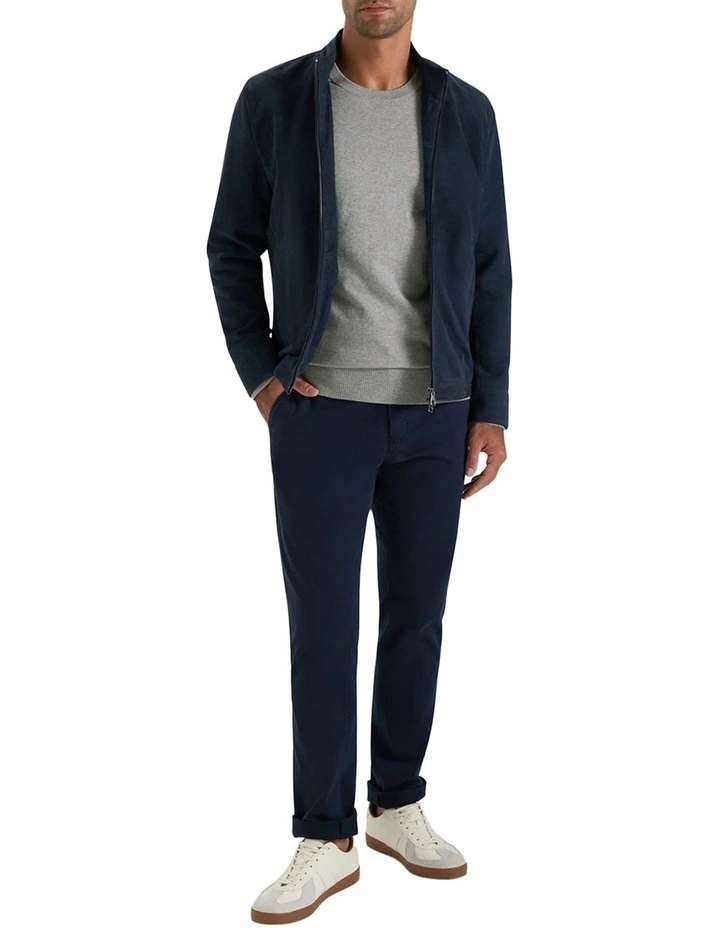 Wester Crew Knit in Light Grey Melange image 5