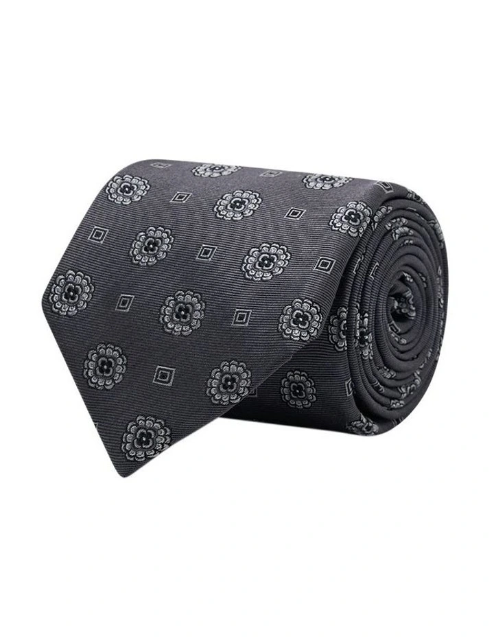 Ashcombe Tie in Grey image 3