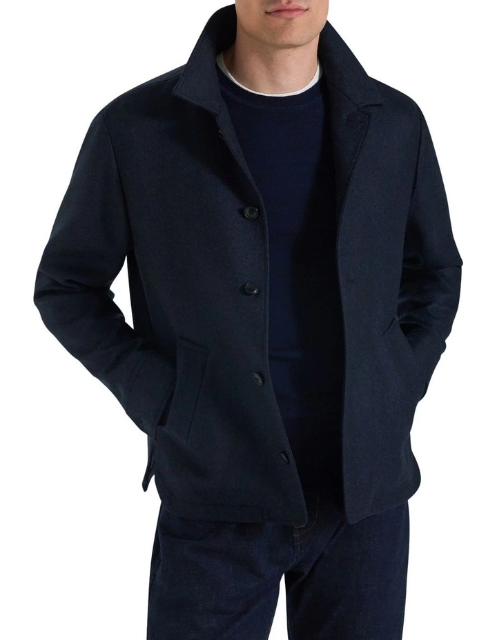 Berkeley Wool Jacket in Navy image 2