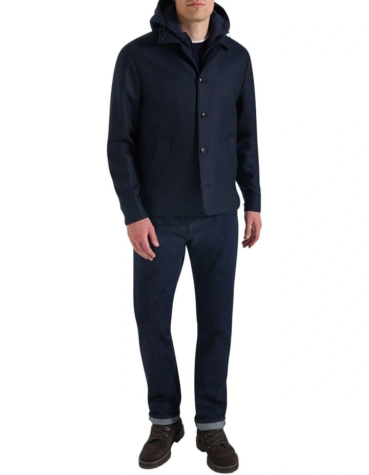Berkeley Wool Jacket in Navy image 6