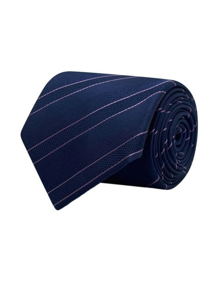 Blackmere Tie in Navy Purple image 3
