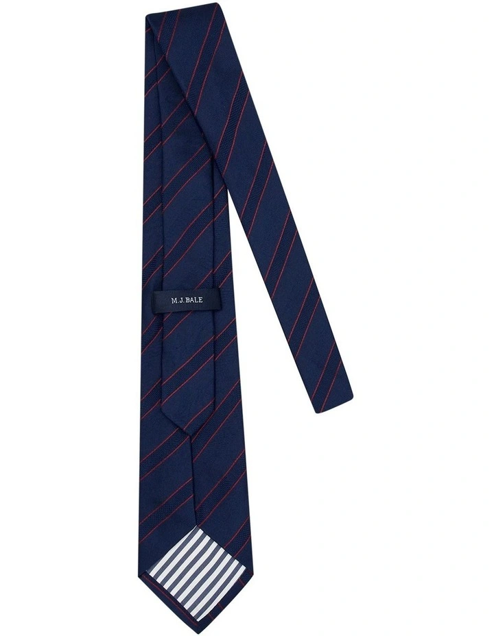 Blackmere Tie in Navy Red image 2