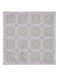 Bordone Pocket Square in Pink Brown