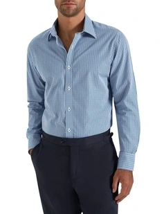 Broome Shirt in Sage /Navy