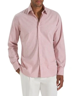 Brosnan Mini Check Shirt in Frosted Cherry