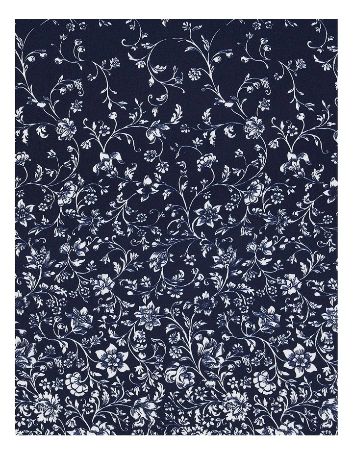 Caravelli Pocket Square in Navy White image 3