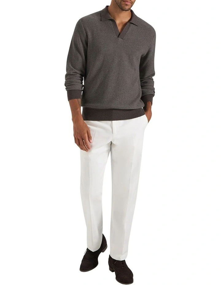 Cope Long Sleeve Polo in Hazelnut image 5