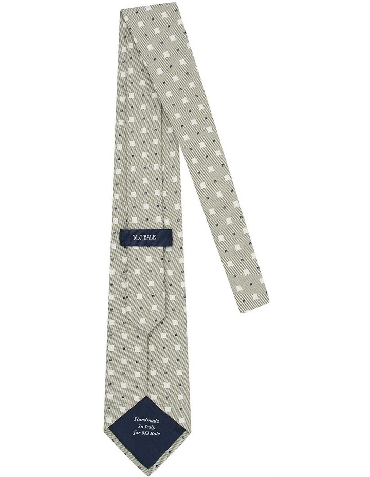 Dallamano Tie in Green Navy White image 3